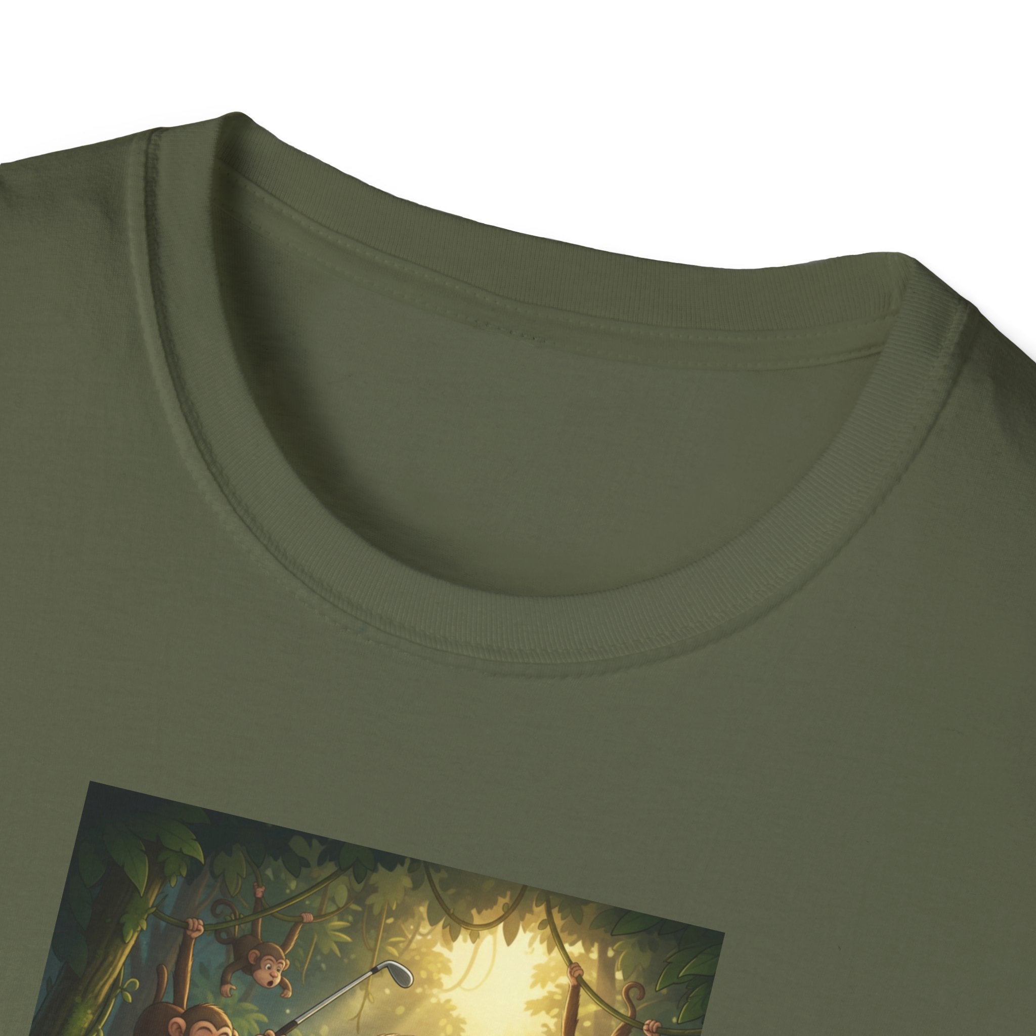 Slow Living Sloth Golfer T-Shirt | Zen Sportswear Tropical Golf Silas