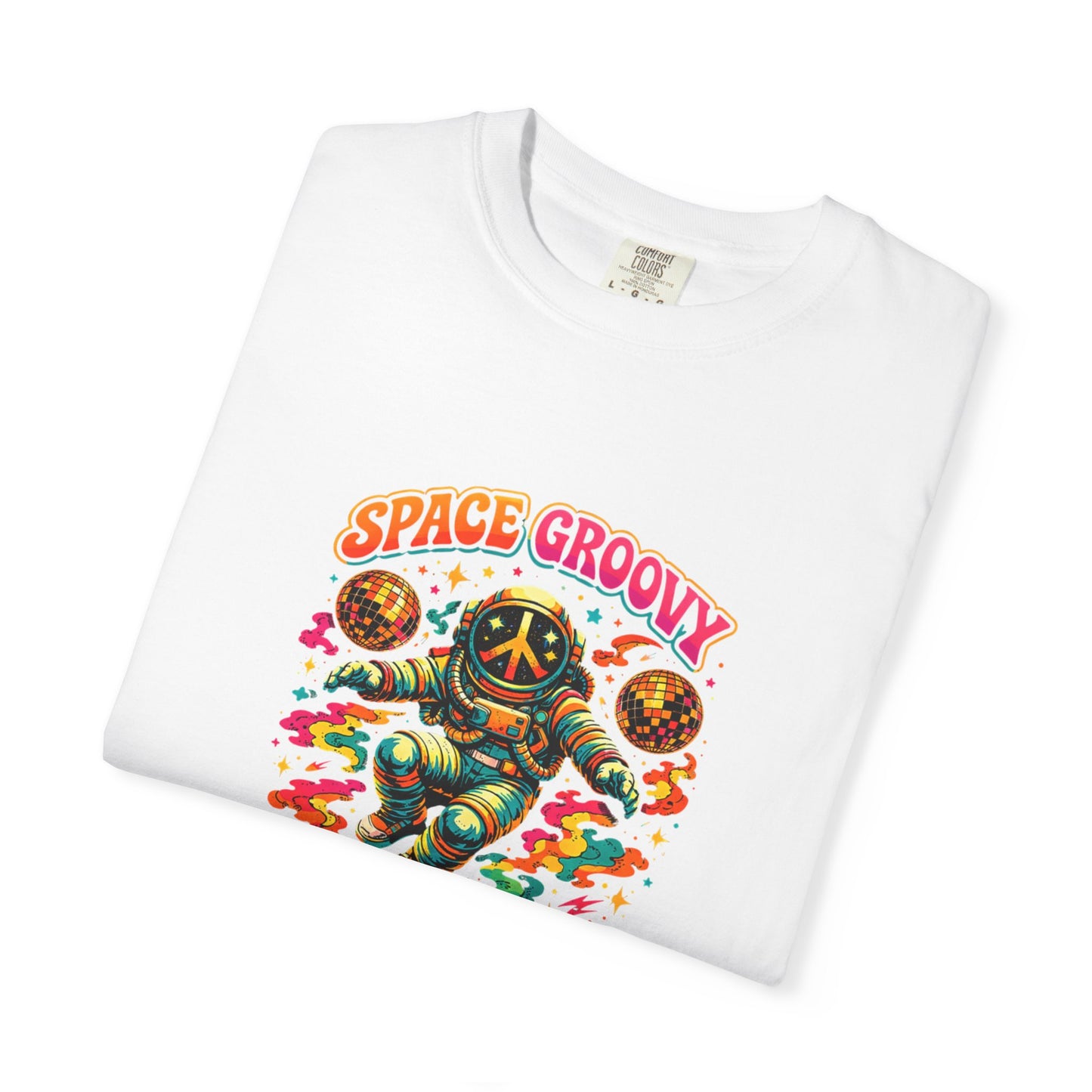 Space Groovy Astronaut T-shirt | Retro Psychedelic Space Art