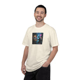 Cyberpunk Cat Sushi T-shirt | Neon Japan Noir