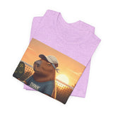 Dink Responsibly Pickleball Capybara Tee | Funny Animal Sports Art