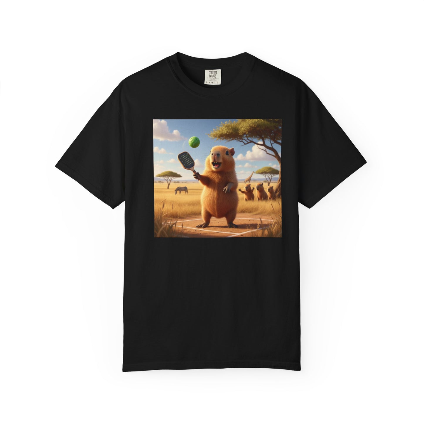 Capybara Pickleball T-shirt | Cute Animal Sports Meme