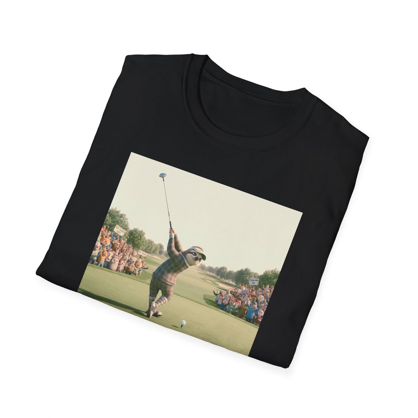 Sloth Golfer 3D Animation T-Shirt | Cinematic CGI Sporting Character
