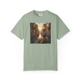 Capybara Venice Gondola Sunset T-shirt | Scenic Canal Travel Art