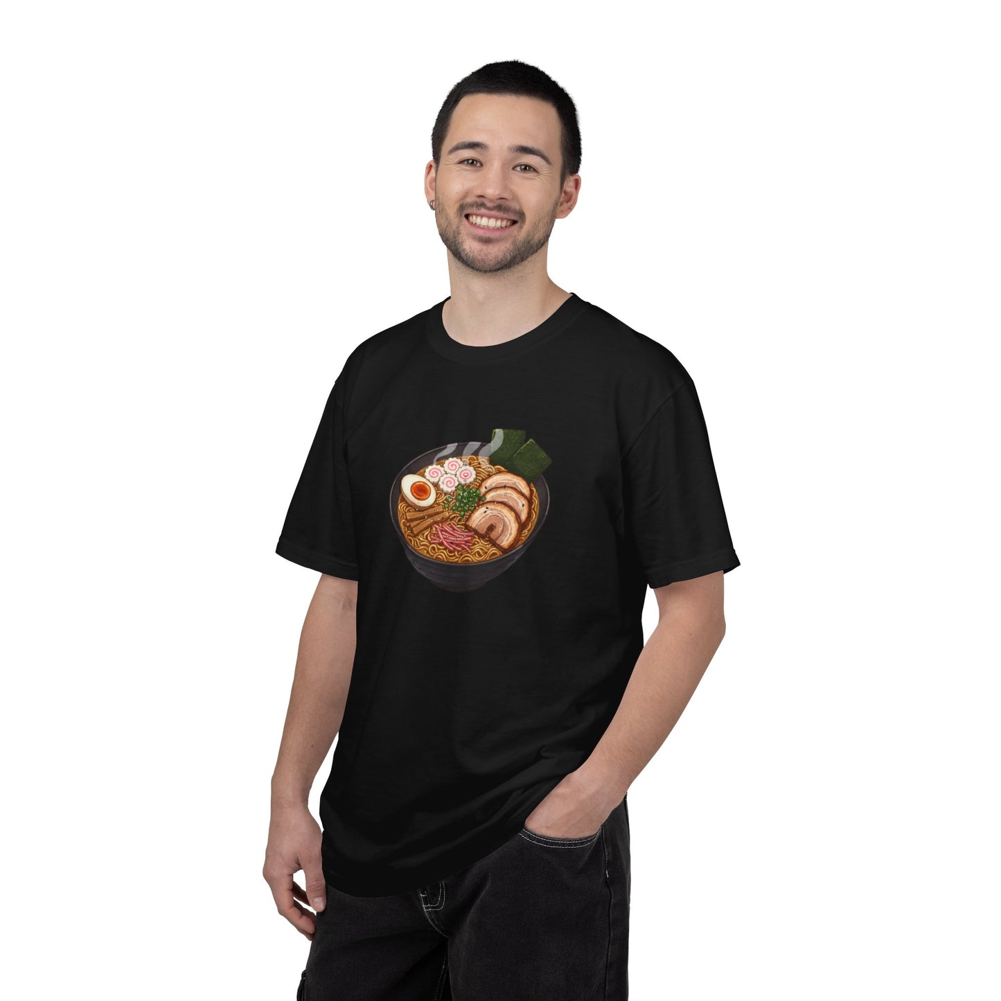 Ramen Bowl Illustration T-shirt | Cute Noodle Soup Graphic