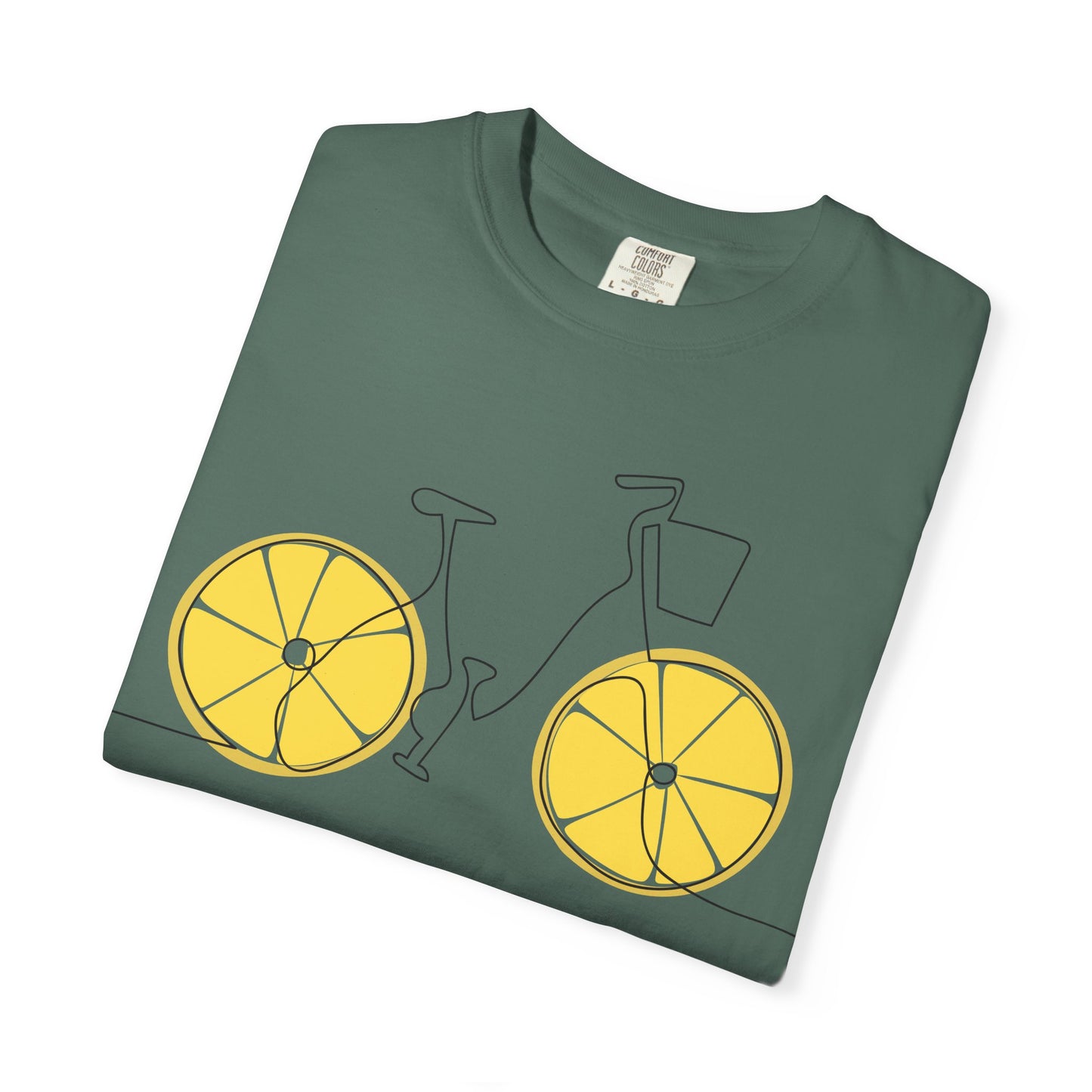 Lemon Wheel Bicycle T-shirt | Citrus Bike Graphic Tee