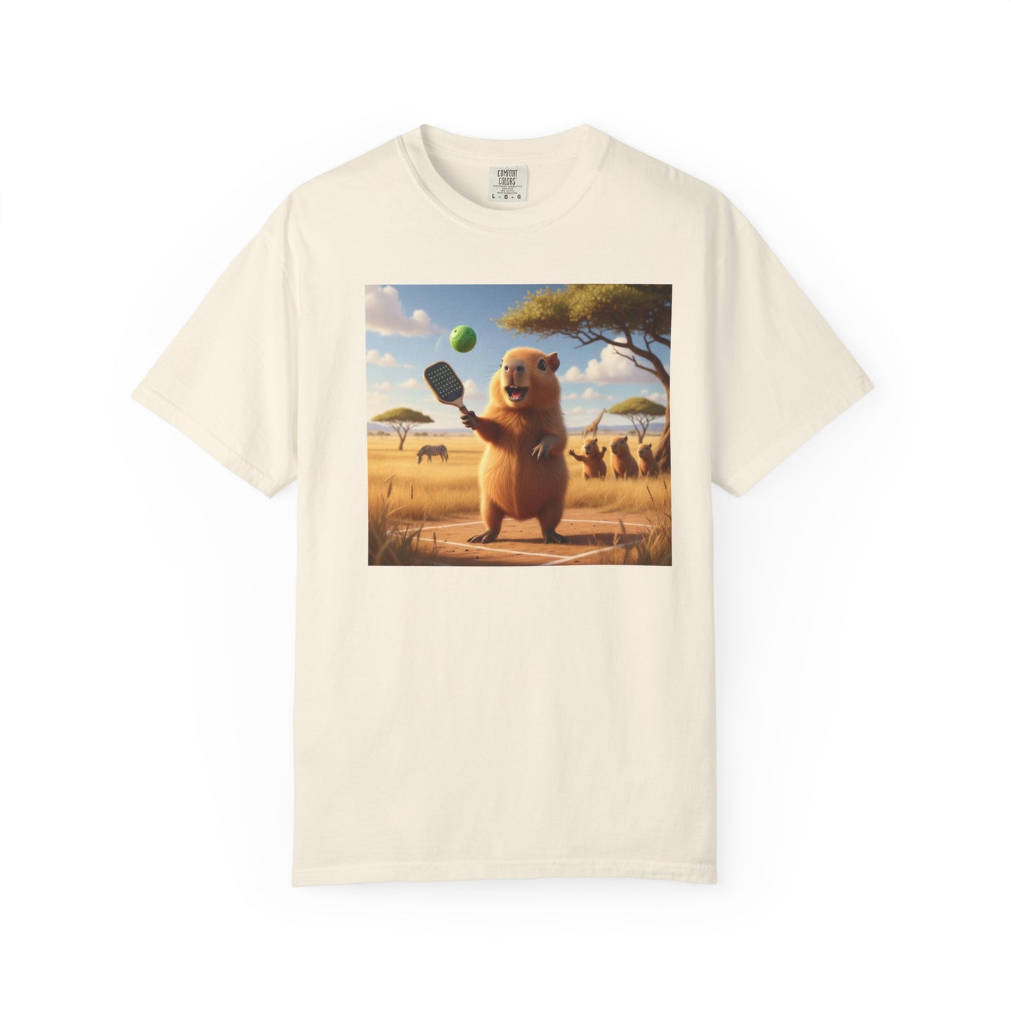 Capybara Pickleball T-shirt | Cute Animal Sports Meme