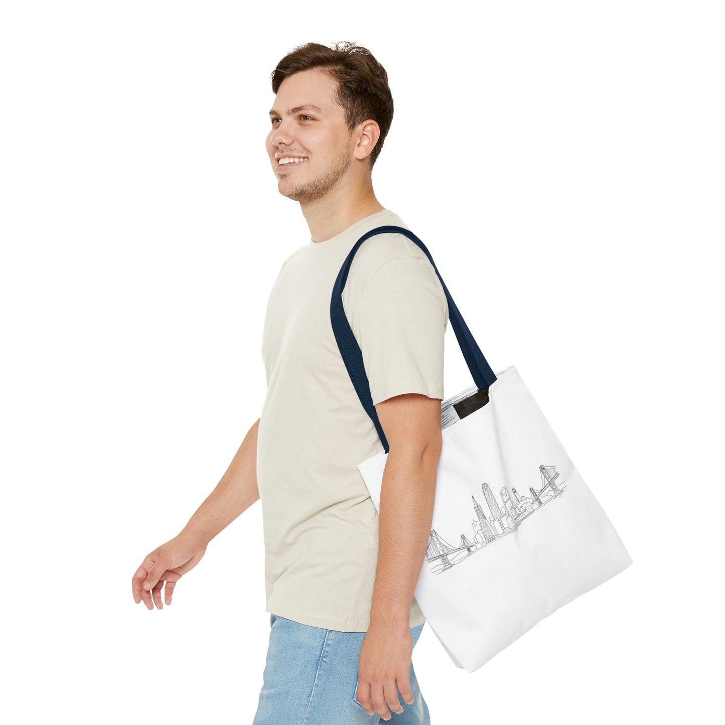 San Francisco Skyline Tote Bag | Minimal City Line Art