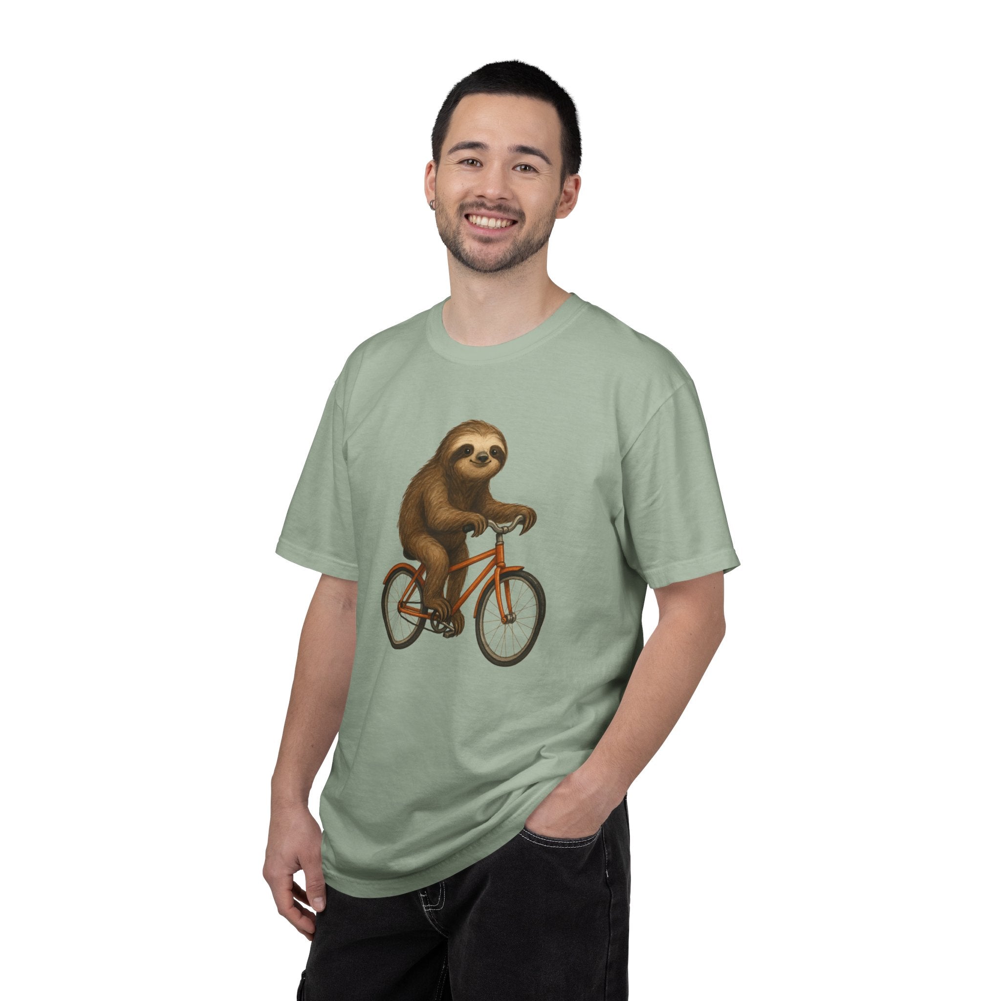 Sloth Bicycle Shirt – Funny Riding Bike Illustration Tees for Cycling Lover