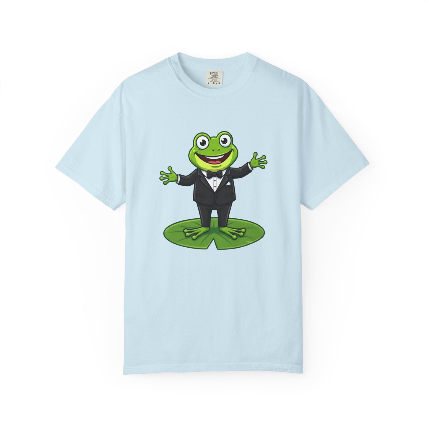Funny Tuxedo Frog T-shirt | Frog on Lily Pad Amphibian Design