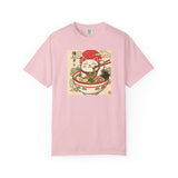 Maneki Neko Ramen Cat T-shirt | Lucky Cat Bowl Graphic Japanese Style