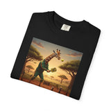 Long-Neck Larry  Pickleballer Unisex Garment-Dyed T-shirt