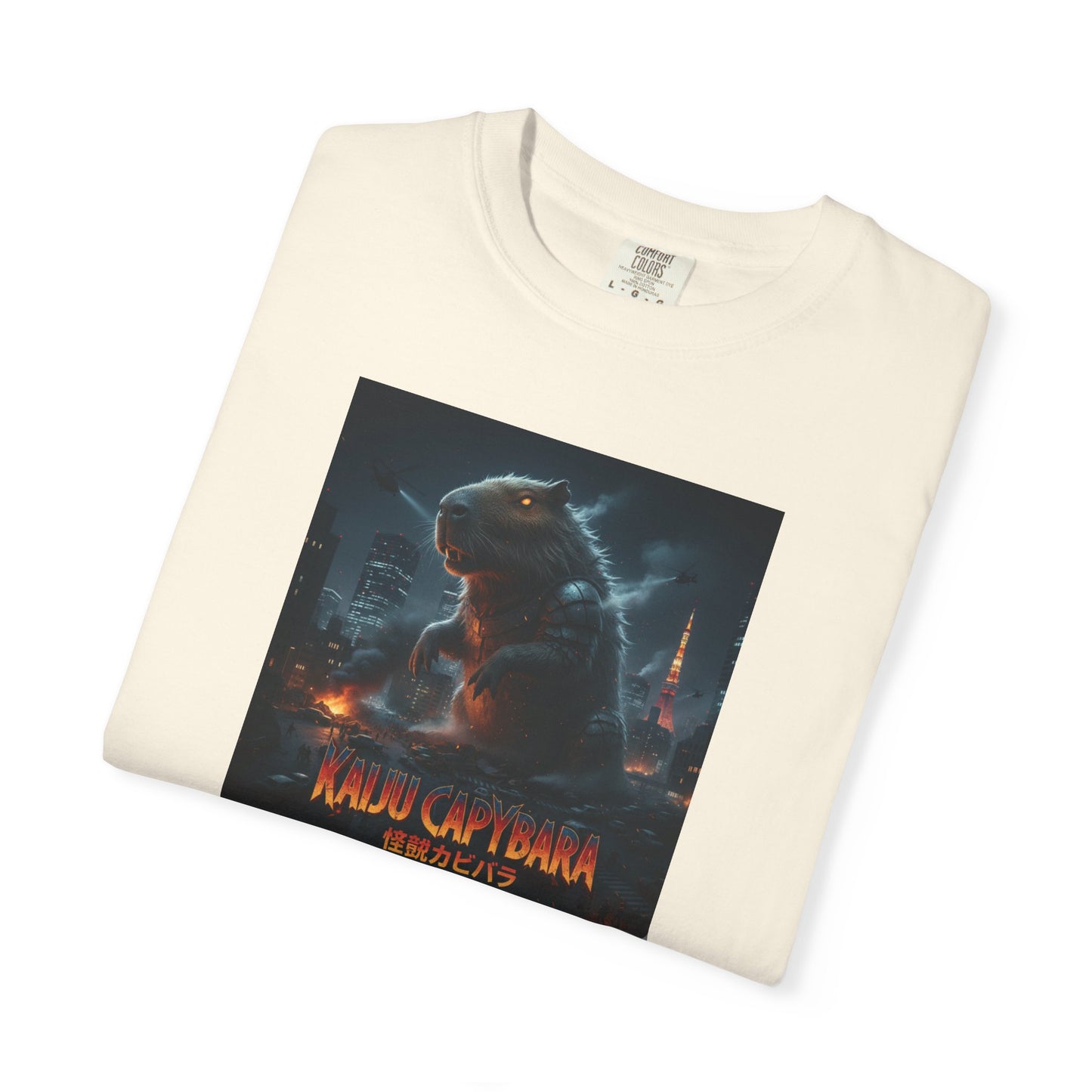 Kaiju Capybara T-shirt | Giant Monster Rodent Graphic Tee