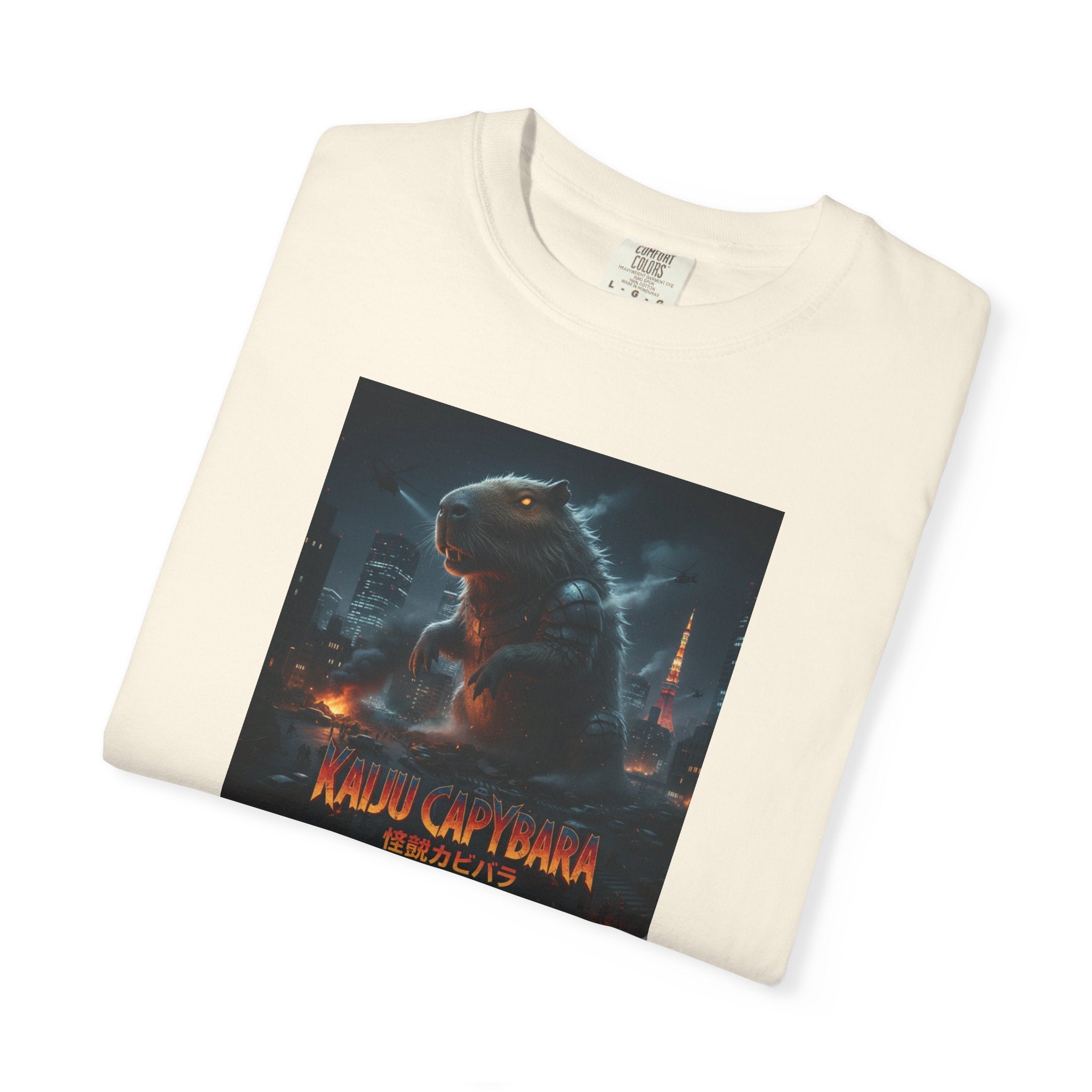 Kaiju Capybara T-shirt | Giant Monster Rodent Graphic Tee