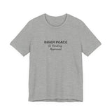 Inner Peace Pending Approval T-Shirt | Minimal Text Tee, White Crewneck