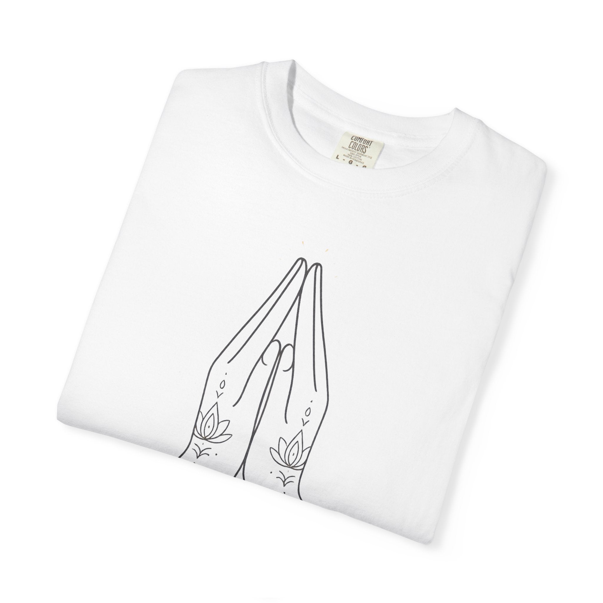 Yoga Namaste Praying Shirt – Unisex Spiritual Hands Henna Tattoo Tees
