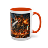 Catzilla Tokyo Cityscape Mug | Color Interior 11oz 15oz
