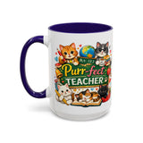 Purr-fect Teacher Mug | Cat Classroom Design, 11oz or 15oz