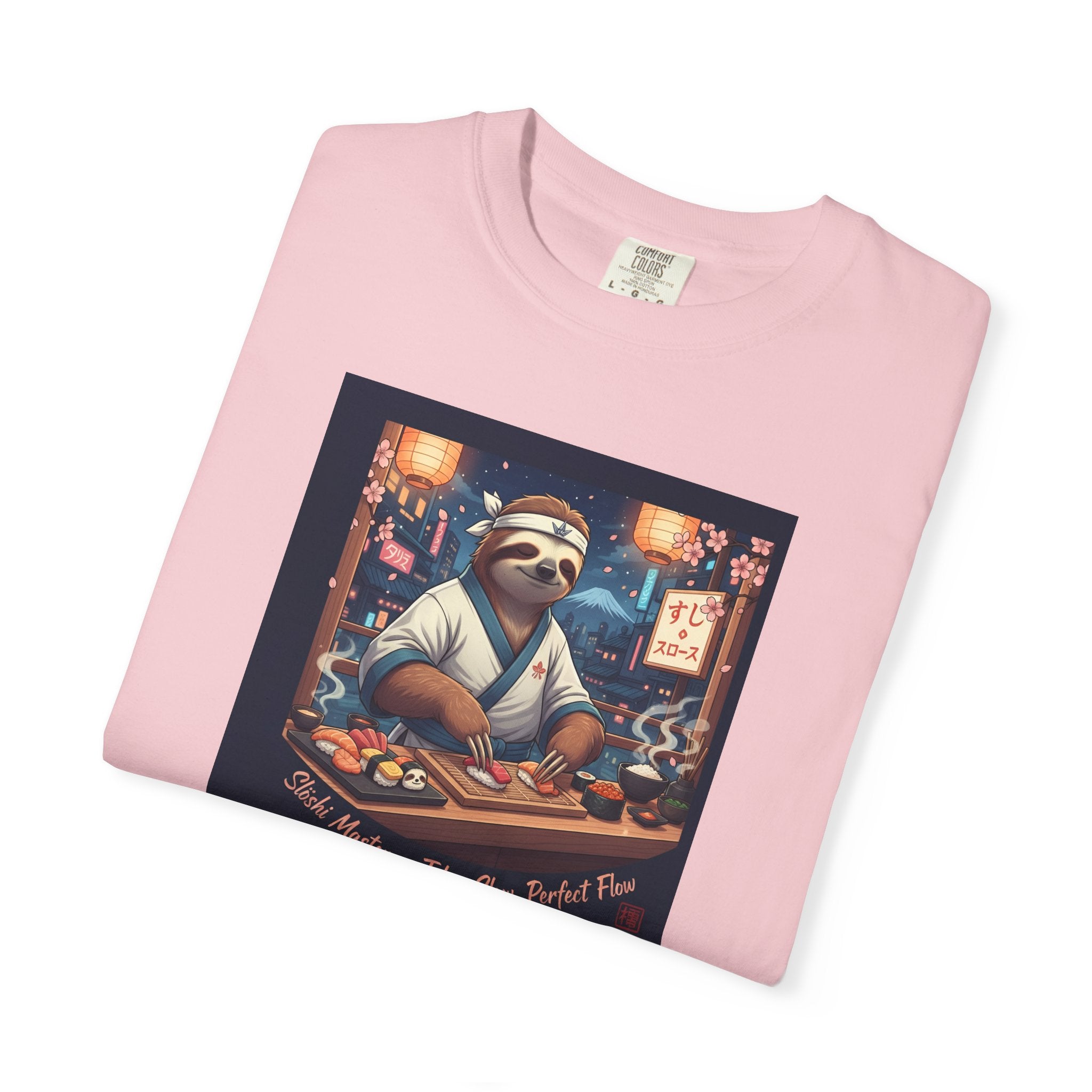 Sloth Sushi Chef T-shirt | Cute Sloth Chef Illustration, Sushi Bar Artwork
