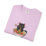 Ramen Cat Garment-Dyed T-shirt