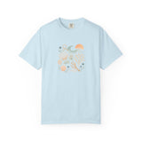 Coastal Seashells and Coral T-Shirt | Beach Wave Sunset Art