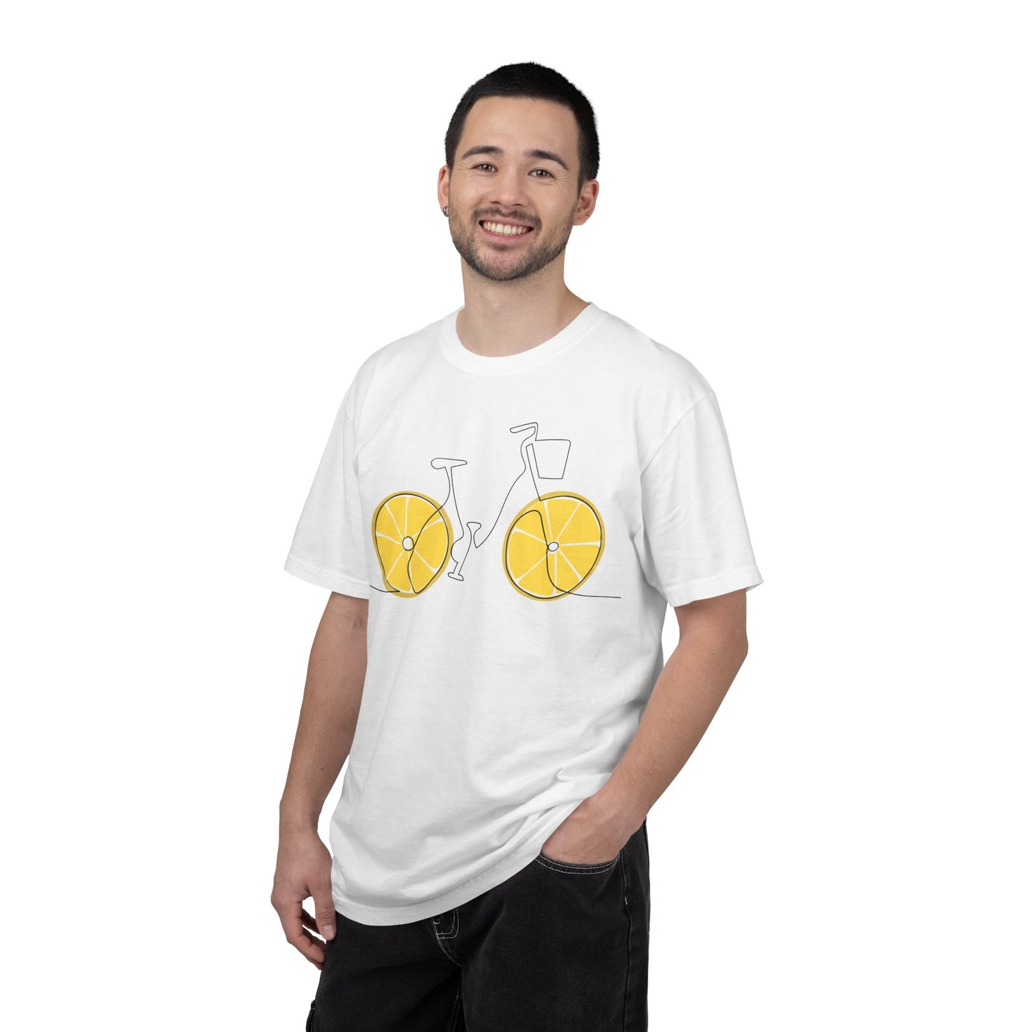 Lemon Wheel Bicycle T-shirt | Citrus Bike Graphic Tee