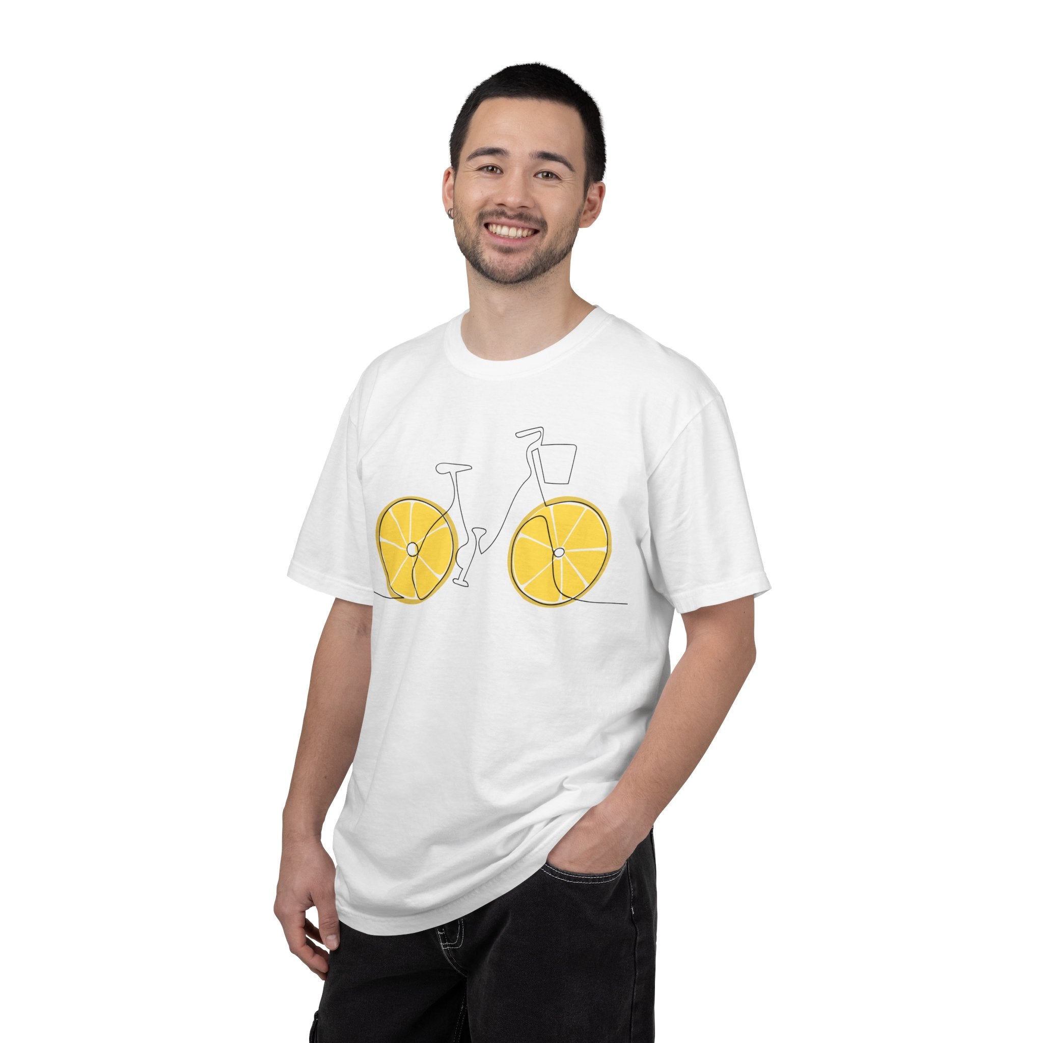 Lemon Wheel Bicycle T-shirt | Citrus Bike Graphic Tee