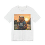 Dink Responsibly Pickleball Capybara Tee | Funny Animal Sports Art
