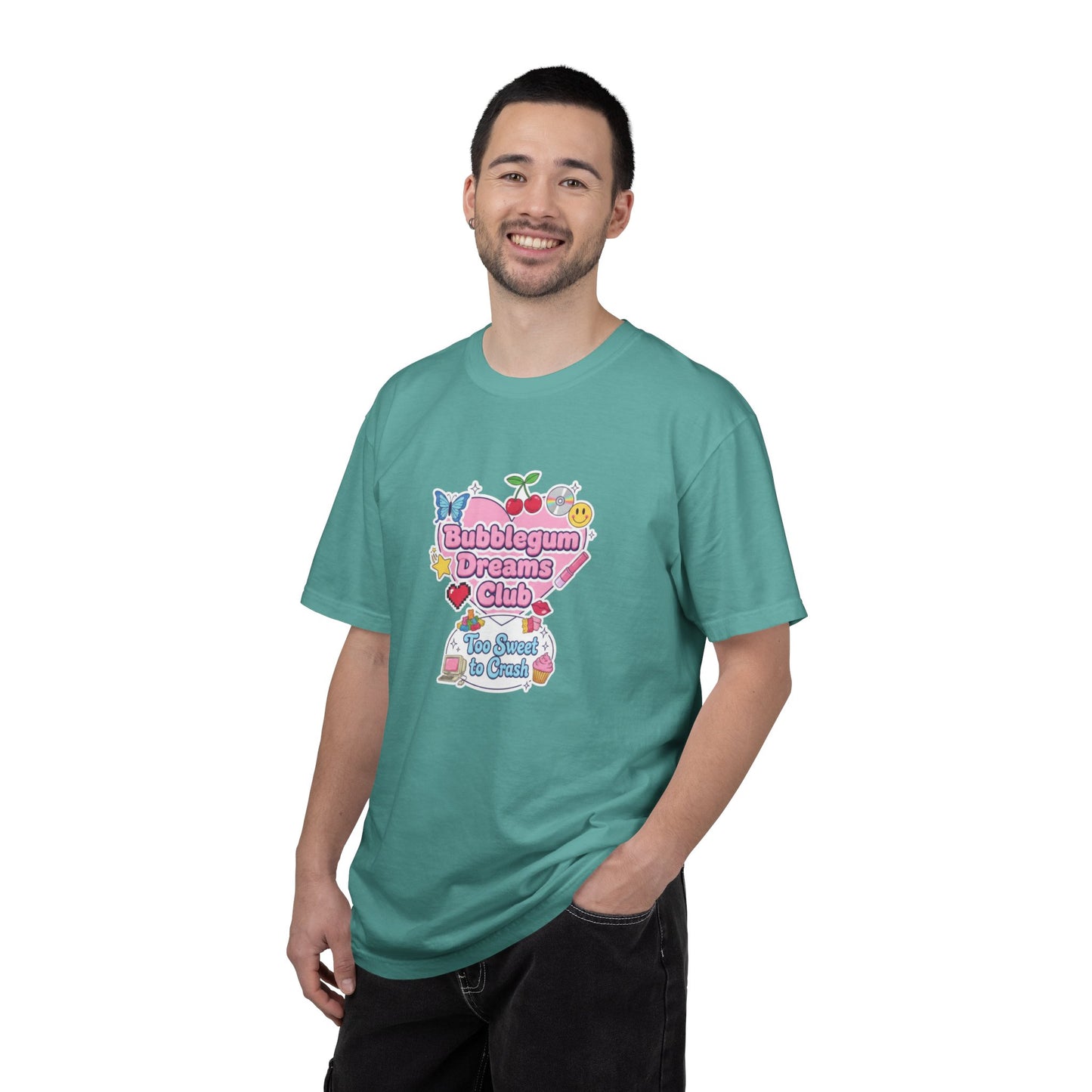 Bubblegum Dreams Club T-shirt | Pastel Hearts, Cute Kawaii Graphic