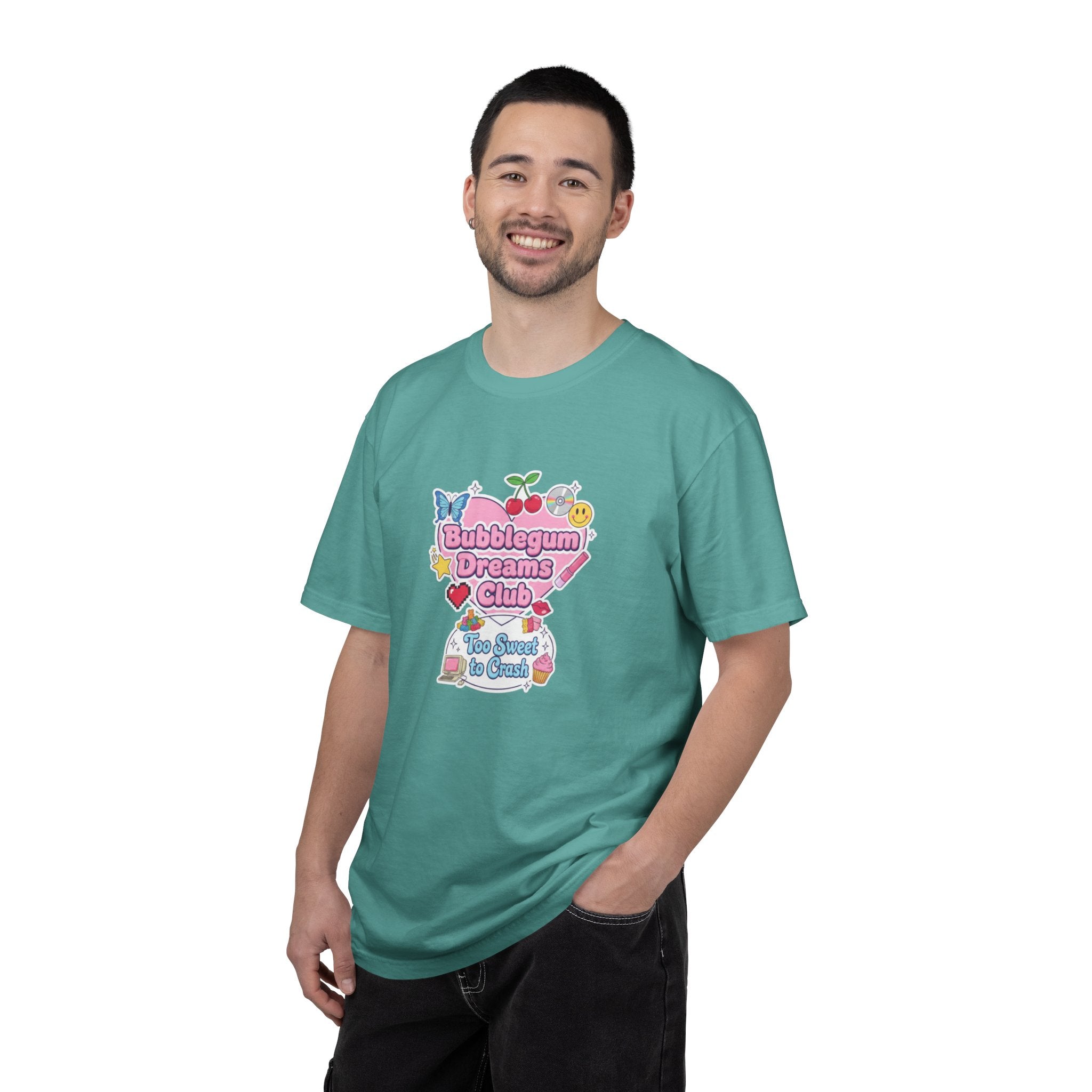 Bubblegum Dreams Club T-shirt | Pastel Hearts, Cute Kawaii Graphic