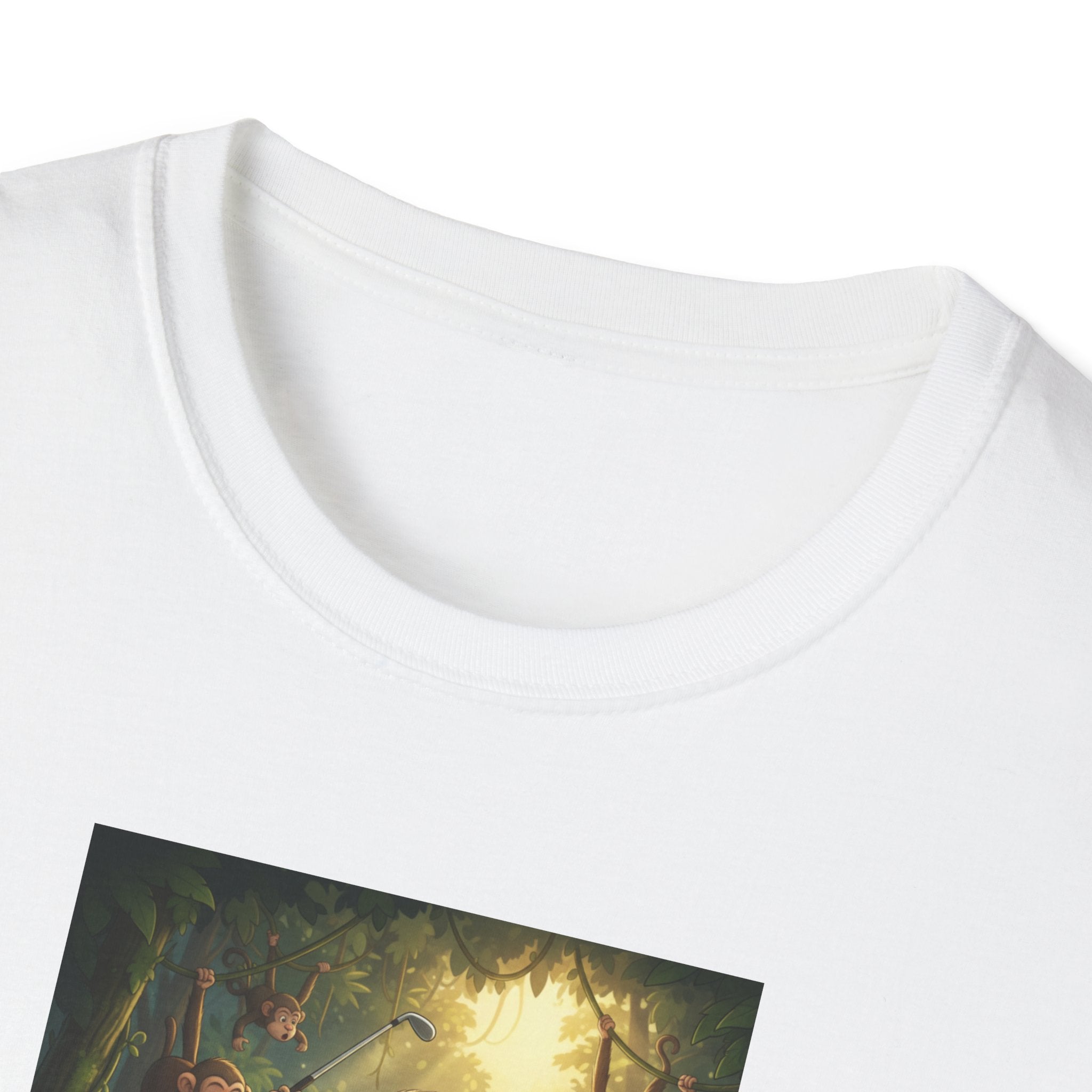 Slow Living Sloth Golfer T-Shirt | Zen Sportswear Tropical Golf Silas