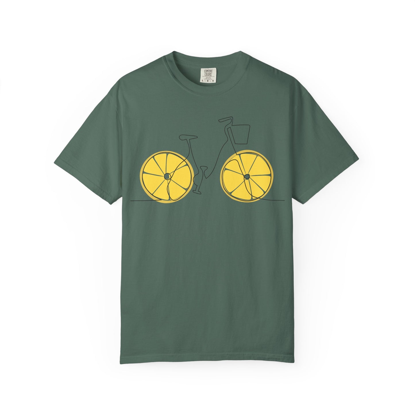Lemon Wheel Bicycle T-shirt | Citrus Bike Graphic Tee