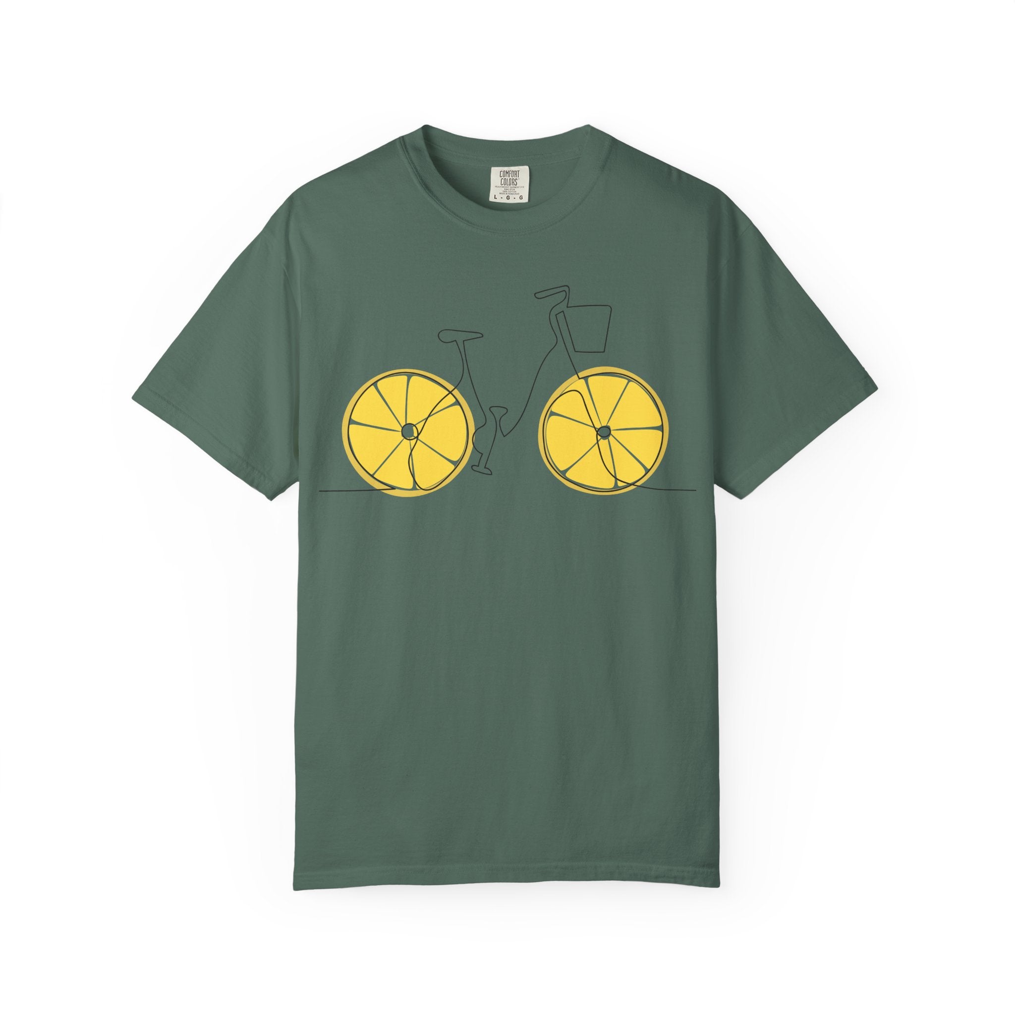 Lemon Wheel Bicycle T-shirt | Citrus Bike Graphic Tee