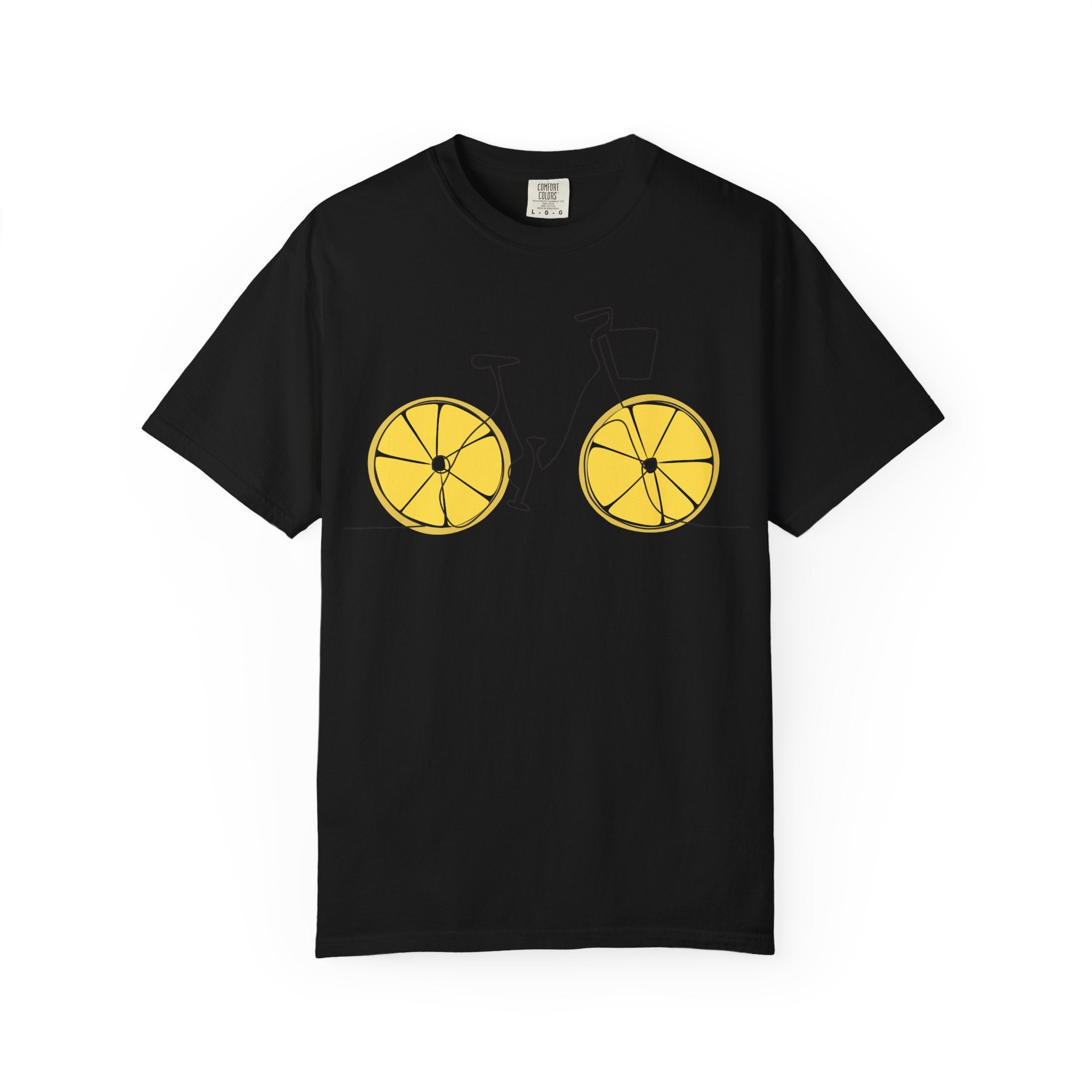 Lemon Wheel Bicycle T-shirt | Citrus Bike Graphic Tee