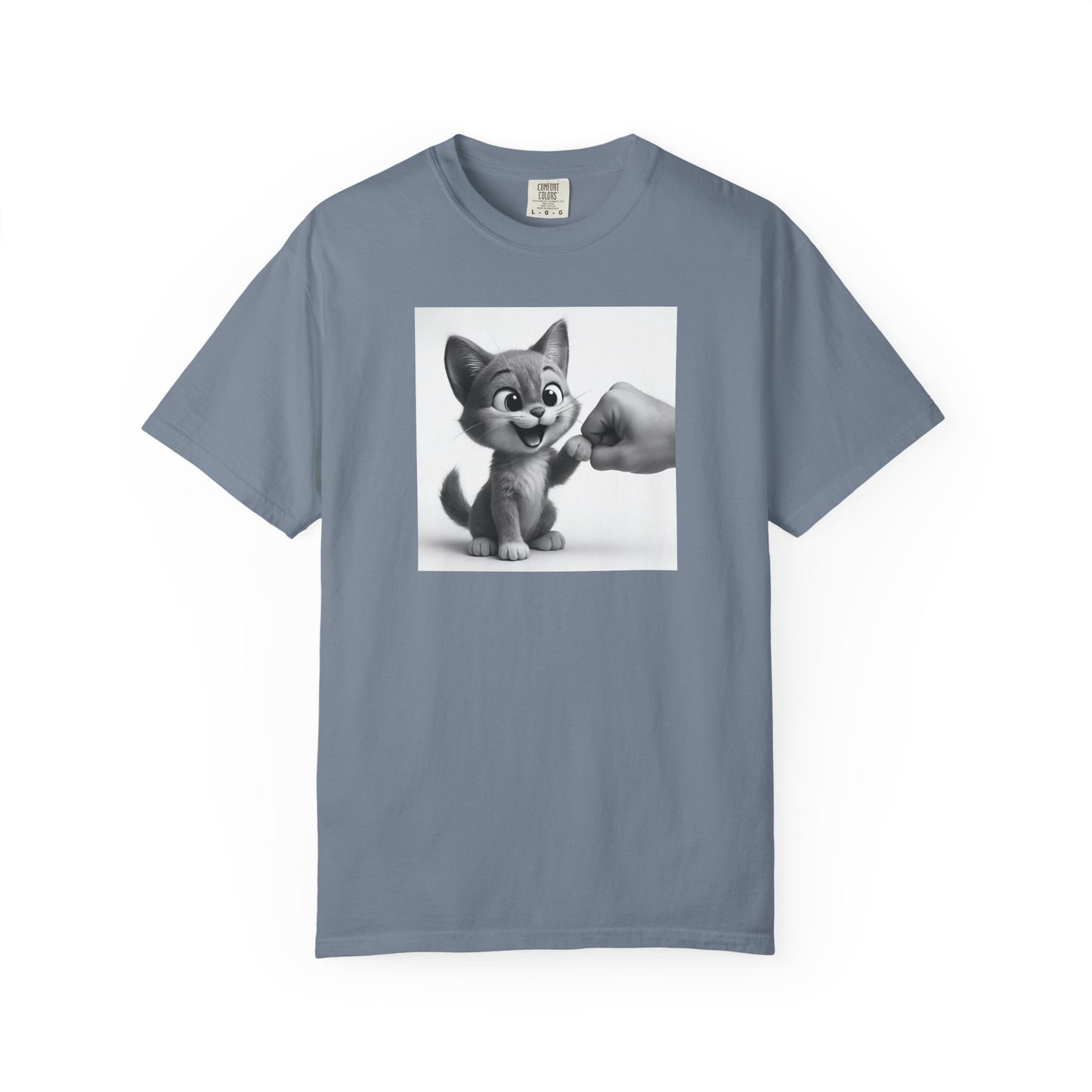 Kitten Fist Bump T-shirt | Cute Kitty Paw Bump Design