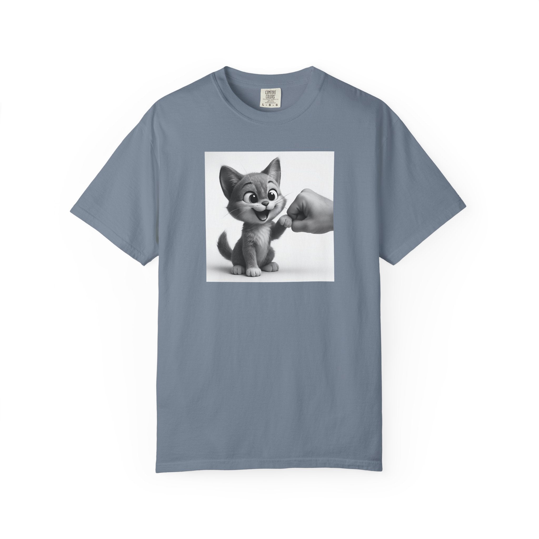 Kitten Fist Bump T-shirt | Cute Kitty Paw Bump Design