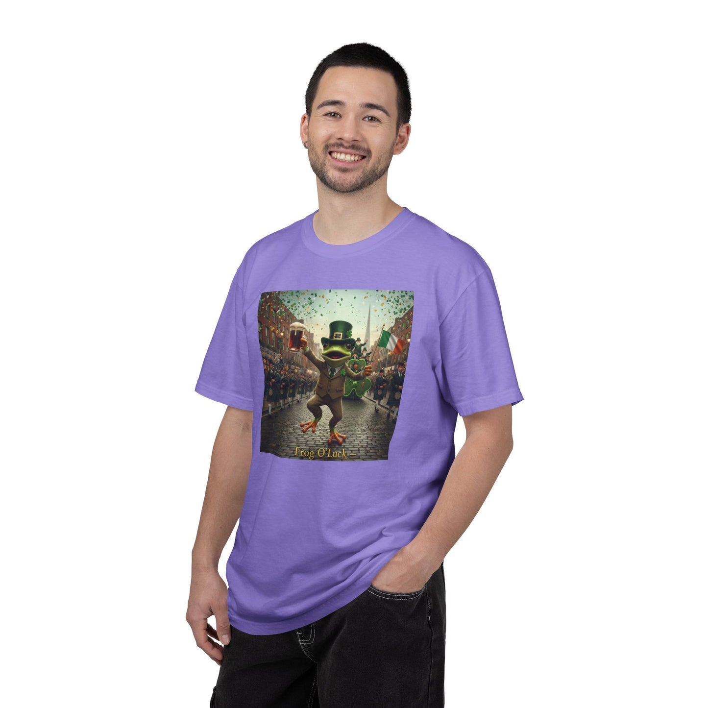 Irish Frog Unisex Garment-Dyed T-shirt