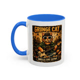Grunge Cat Smells Like Catnip Mug | Ceramic Coffee Cup