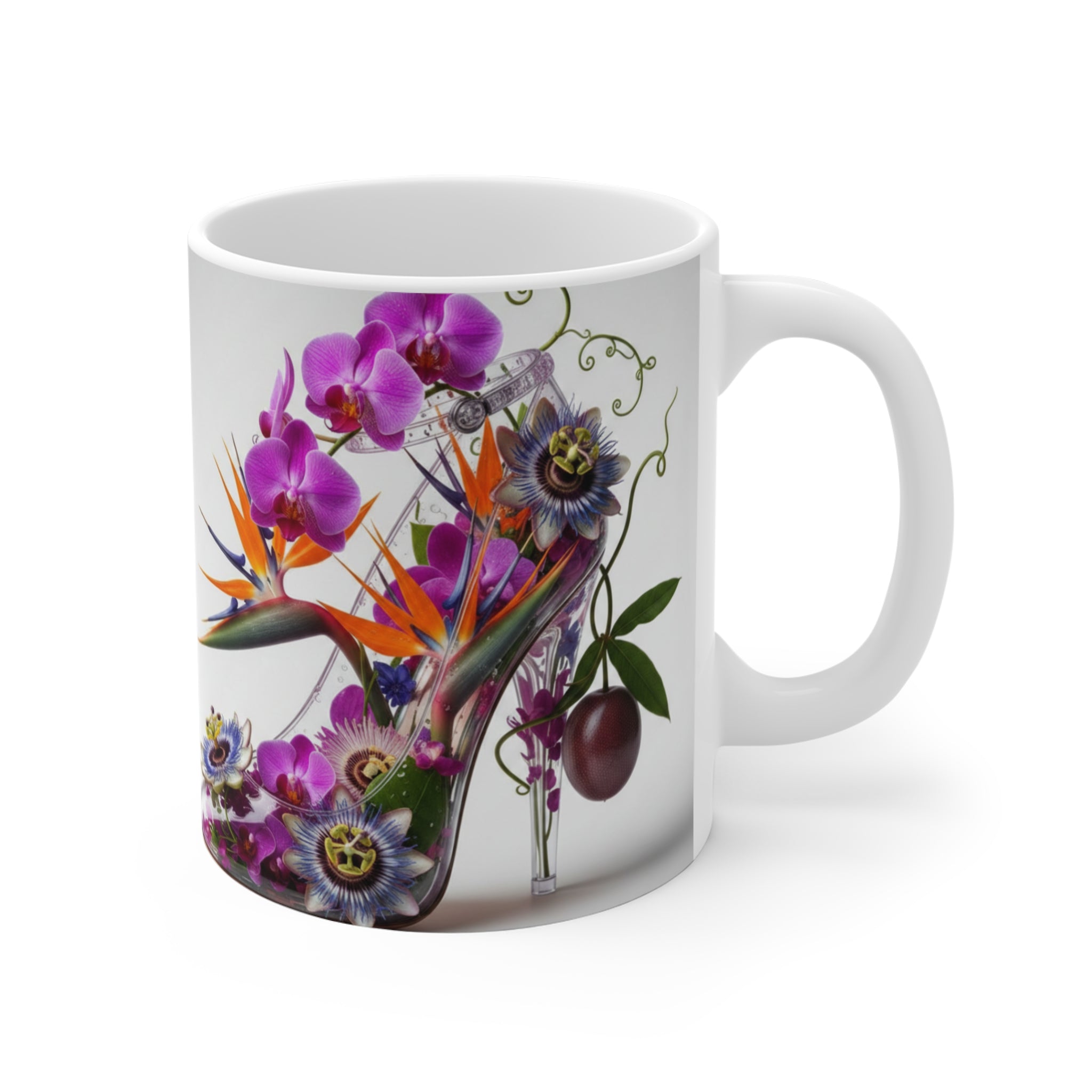 Floral Paradise Mug | Tropical Flower Coffee Cup