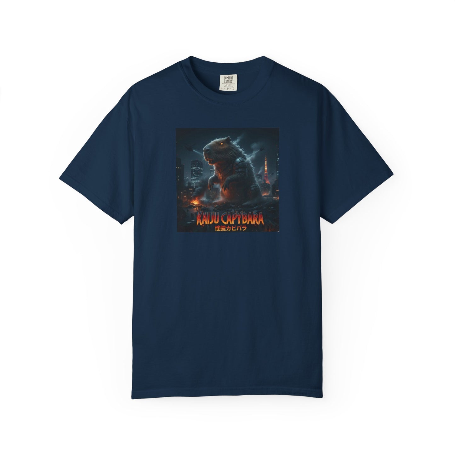 Kaiju Capybara T-shirt | Giant Monster Rodent Graphic Tee