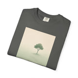 Solitary Tree Minimalist Artwork T-Shirt | Nature Square Print