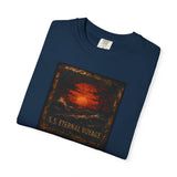 Eternal Voyage Sunset Illustration T-Shirt | Vintage Ocean Scene