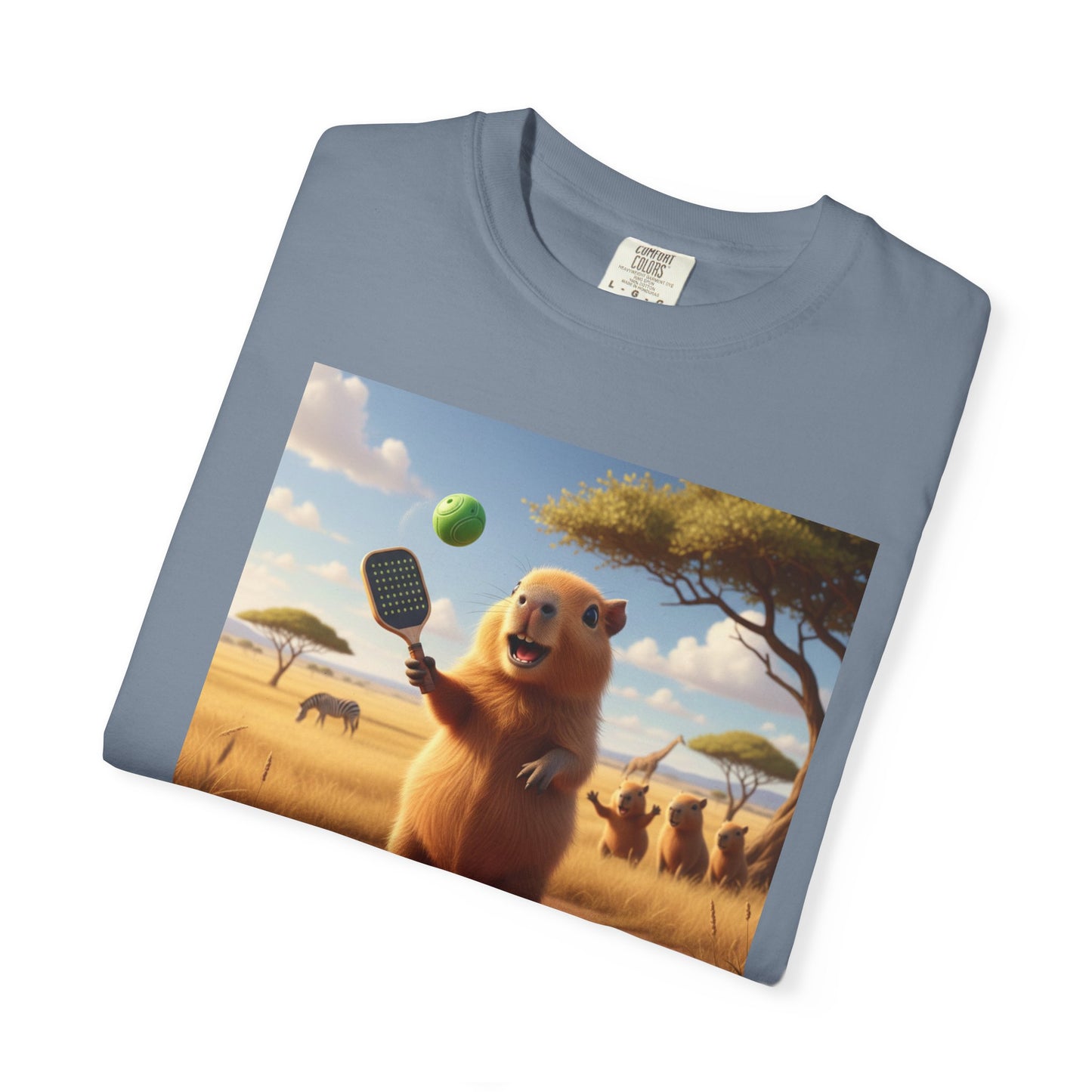 Capybara Pickleball T-shirt | Cute Animal Sports Meme
