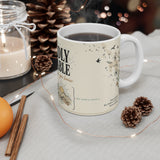 Wildly Capable mountain illustration Mug | motivational tree sunrise design