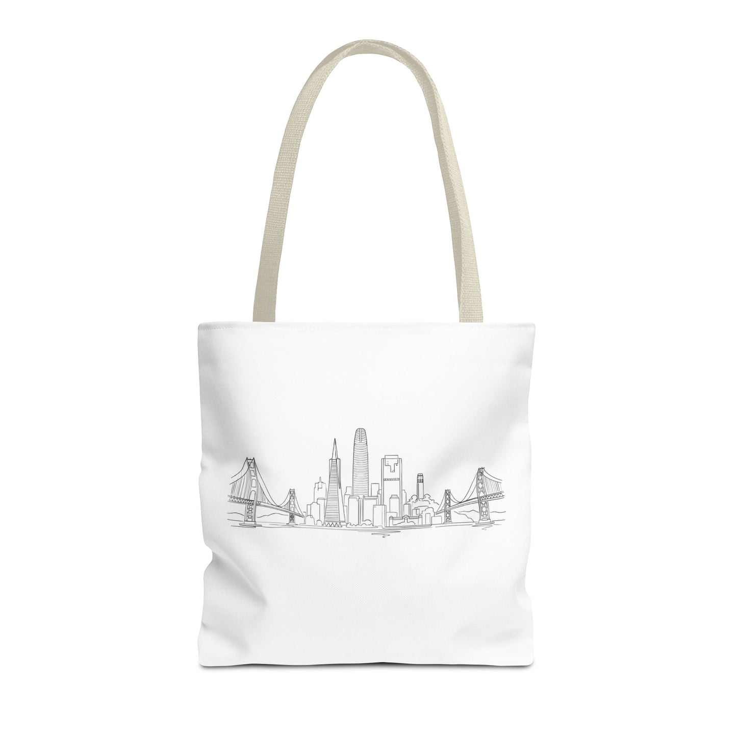 San Francisco Skyline Tote Bag | Minimal City Line Art