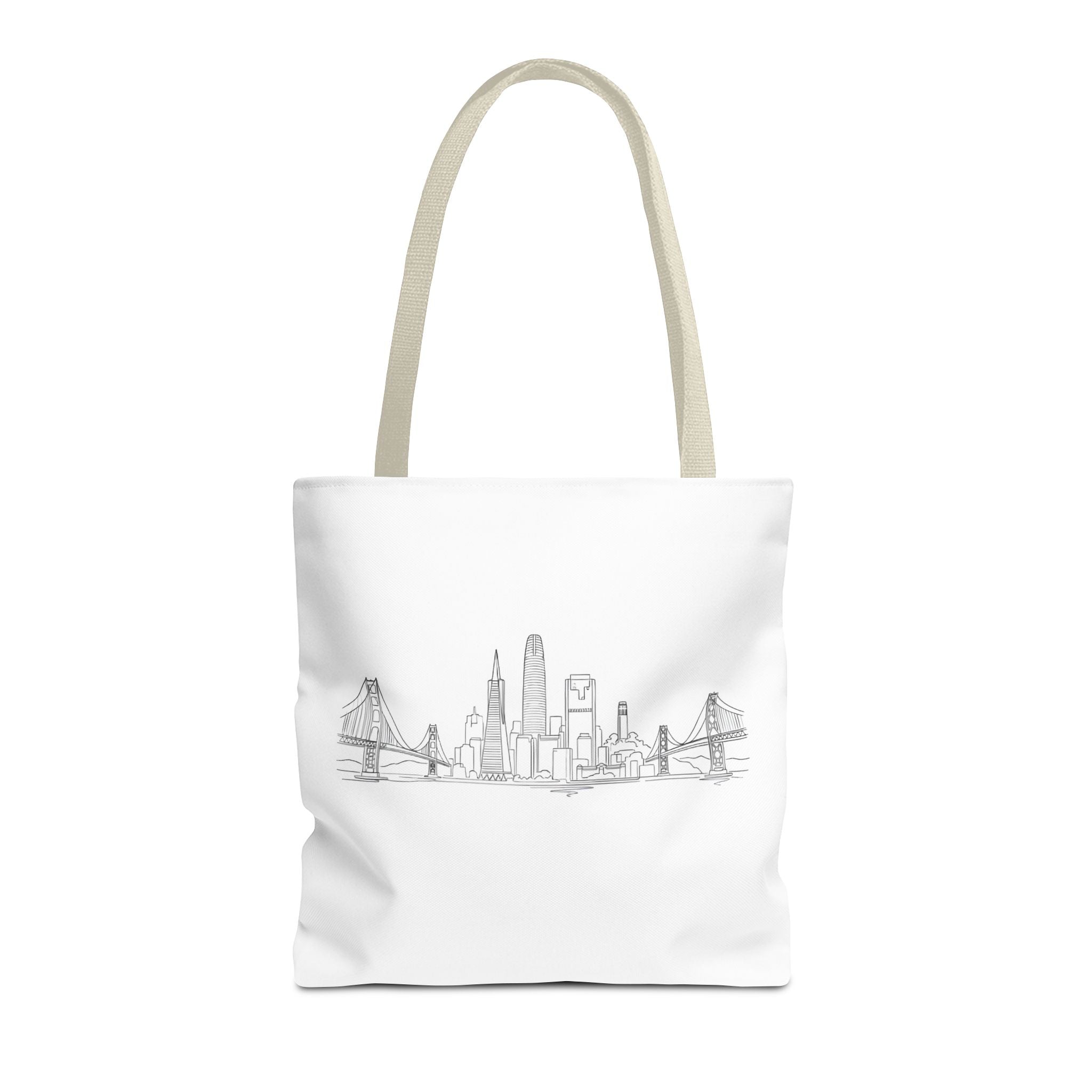 San Francisco Skyline Tote Bag | Minimal City Line Art