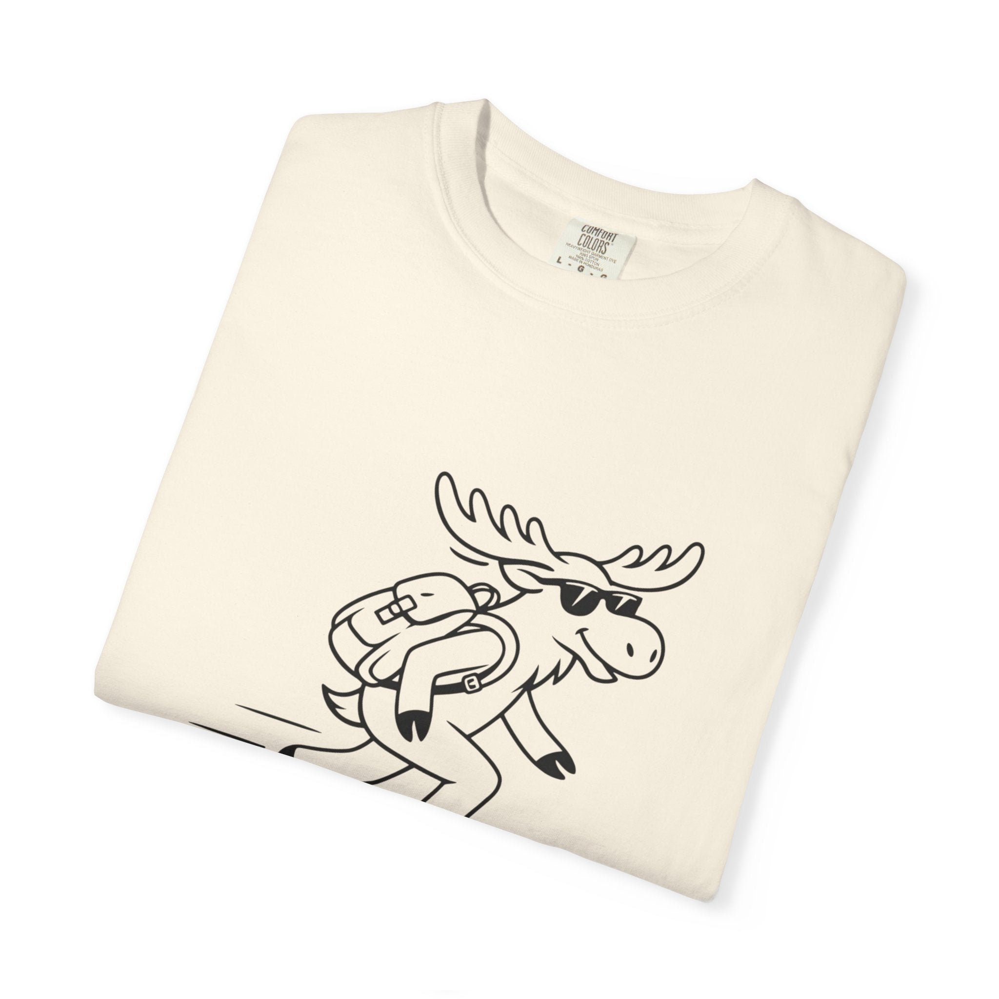 Skateboarding Moose T-shirt | Skateboard Cartoon Graphic Tee