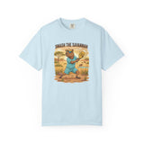 Smash the Savannah Capybara Pickleballer T-Shirt | Animal Sports Graphic Tee
