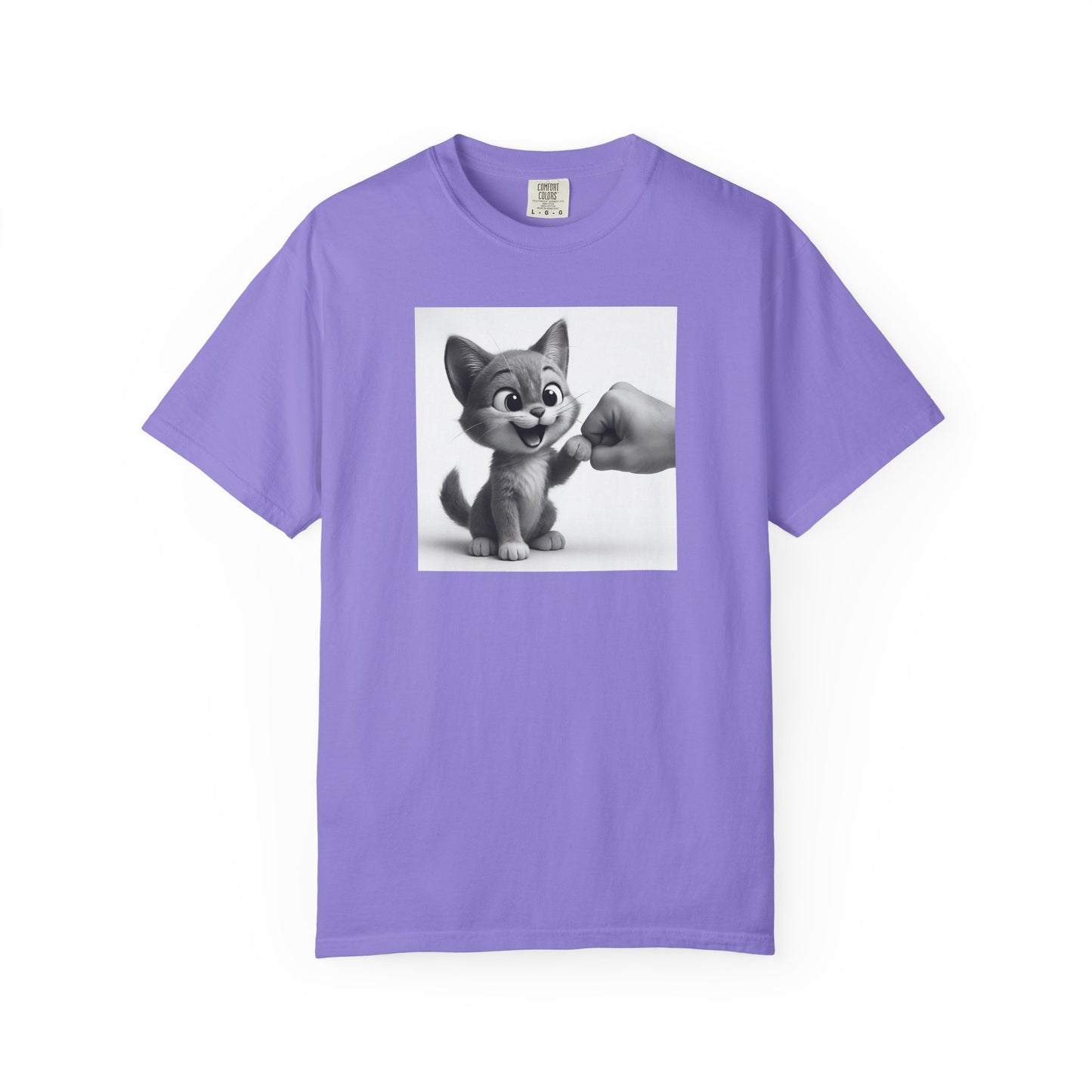 Kitten Fist Bump T-shirt | Cute Kitty Paw Bump Design