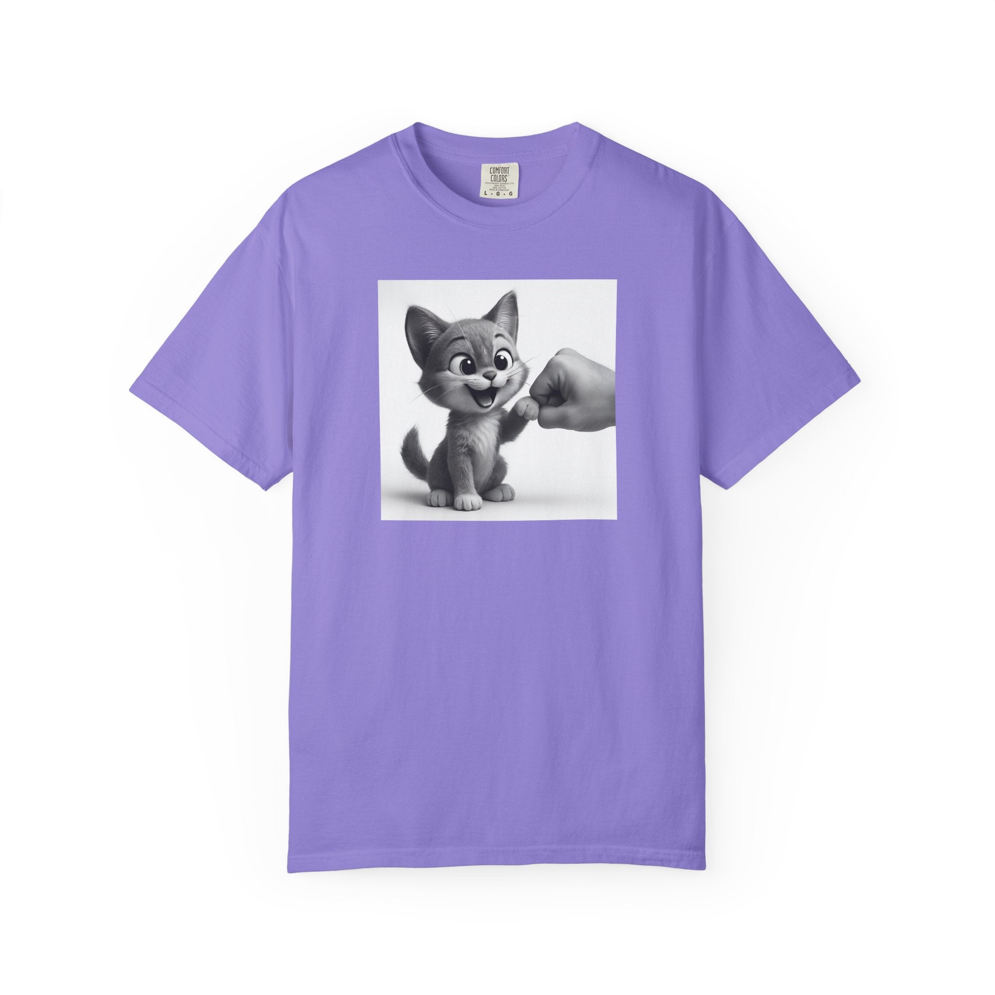 Kitten Fist Bump T-shirt | Cute Kitty Paw Bump Design