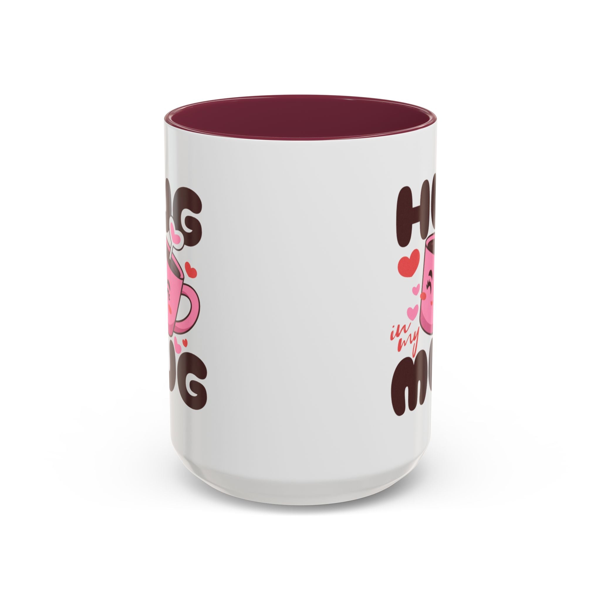 Hug in My Mug Mug | Cute Pink Cup, Heart Coffee Design